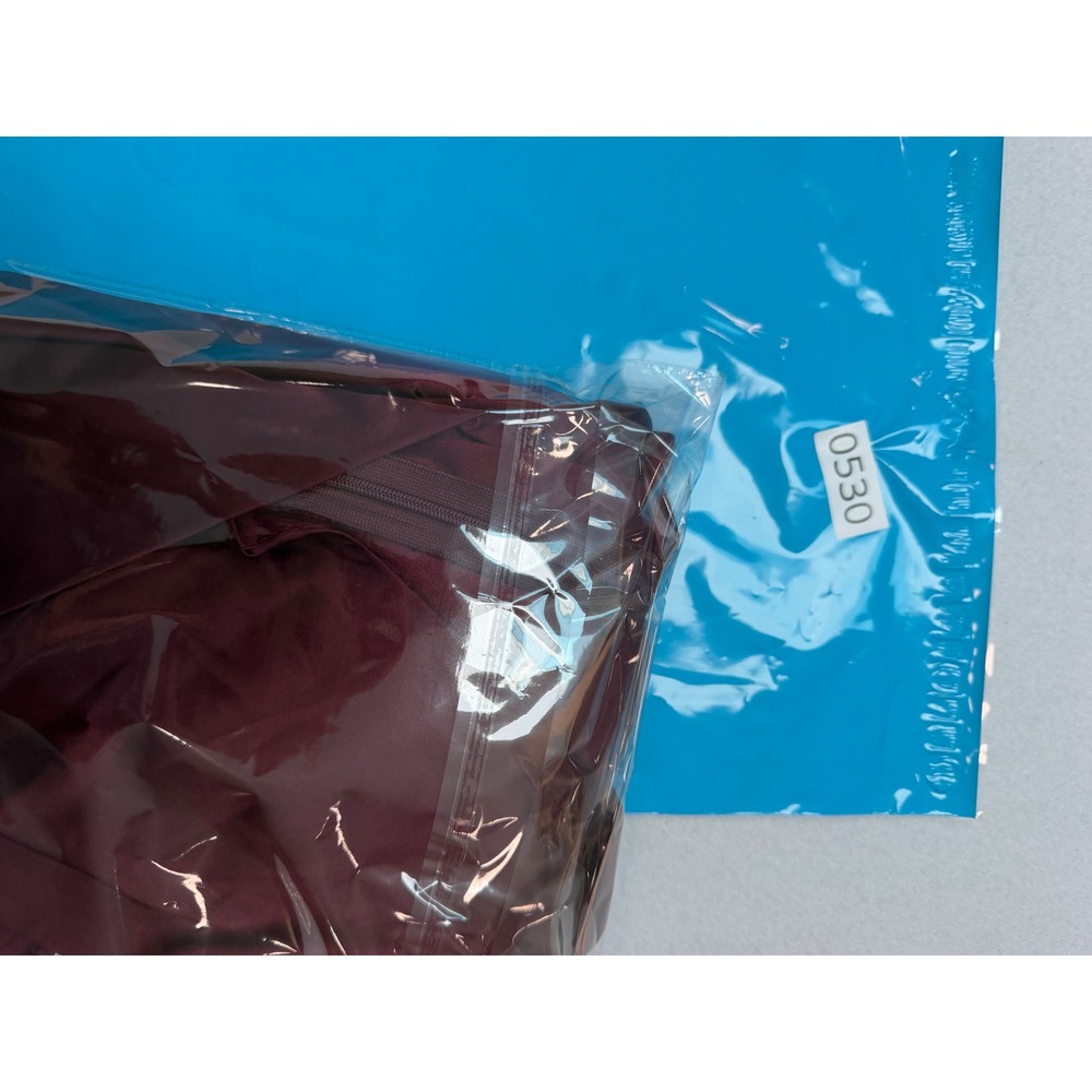 JessaKae Burgundy Satin Wrap Midi Dress Short Sleeve Wine PSD1917-J Small - Picture 9 of 9